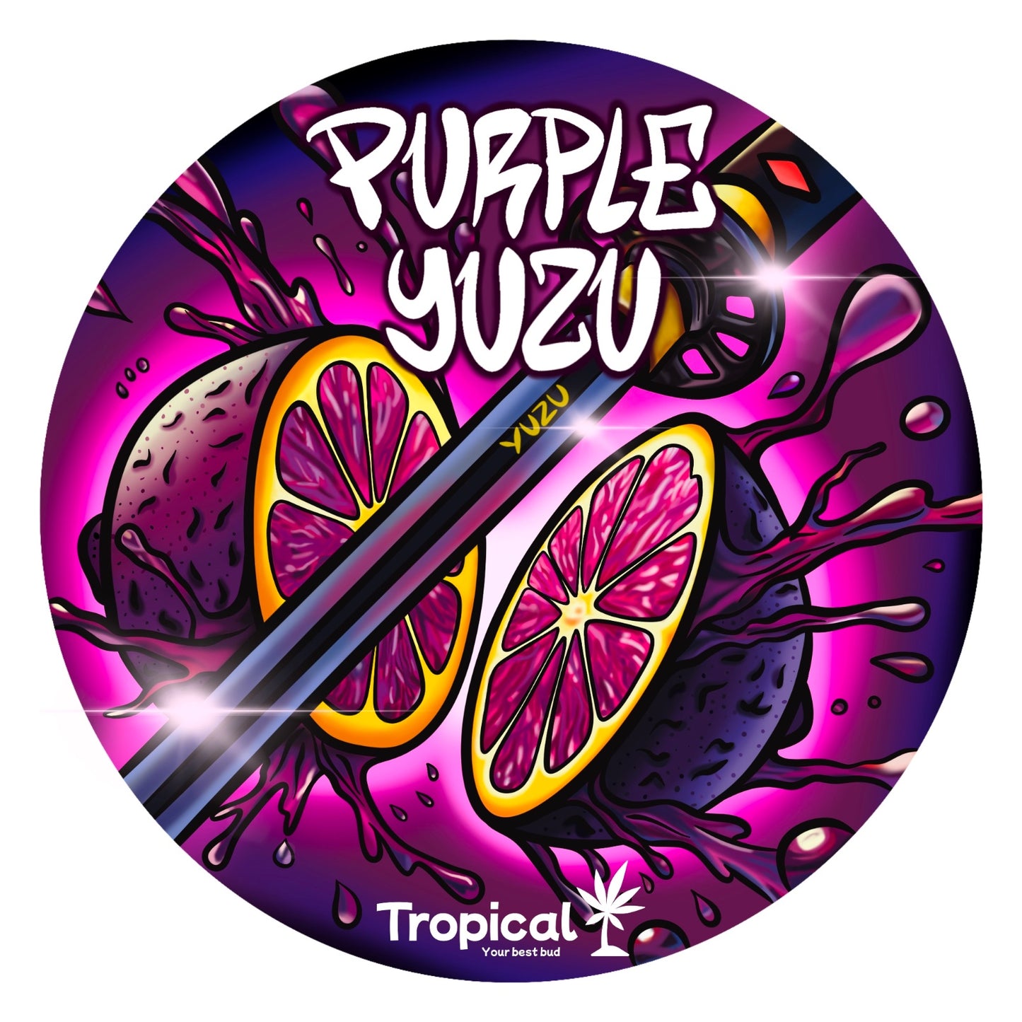 Frasco Purple Yuzu - Flor de CBD Indoor Premium