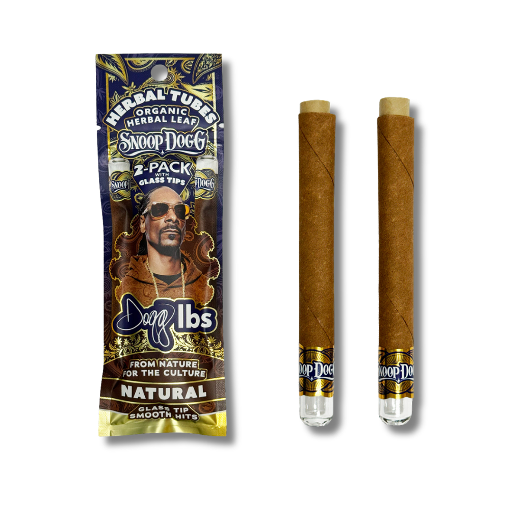 Dogg Lbs Snoop Dogg Herbal Tubes 2-Pack com Filtros de Vidro