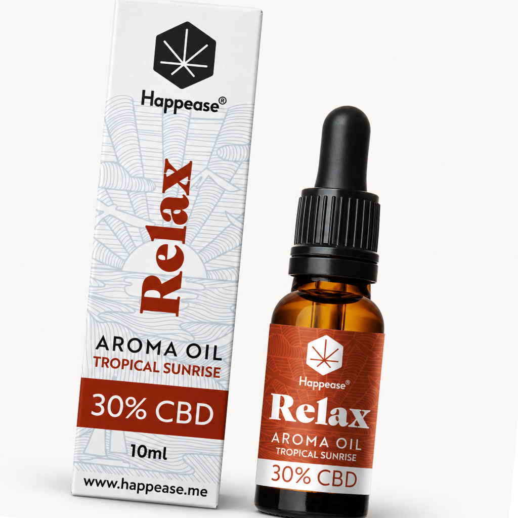 Happease® Silver Line CBD Oil RELAX Tropical Sunrise 30%