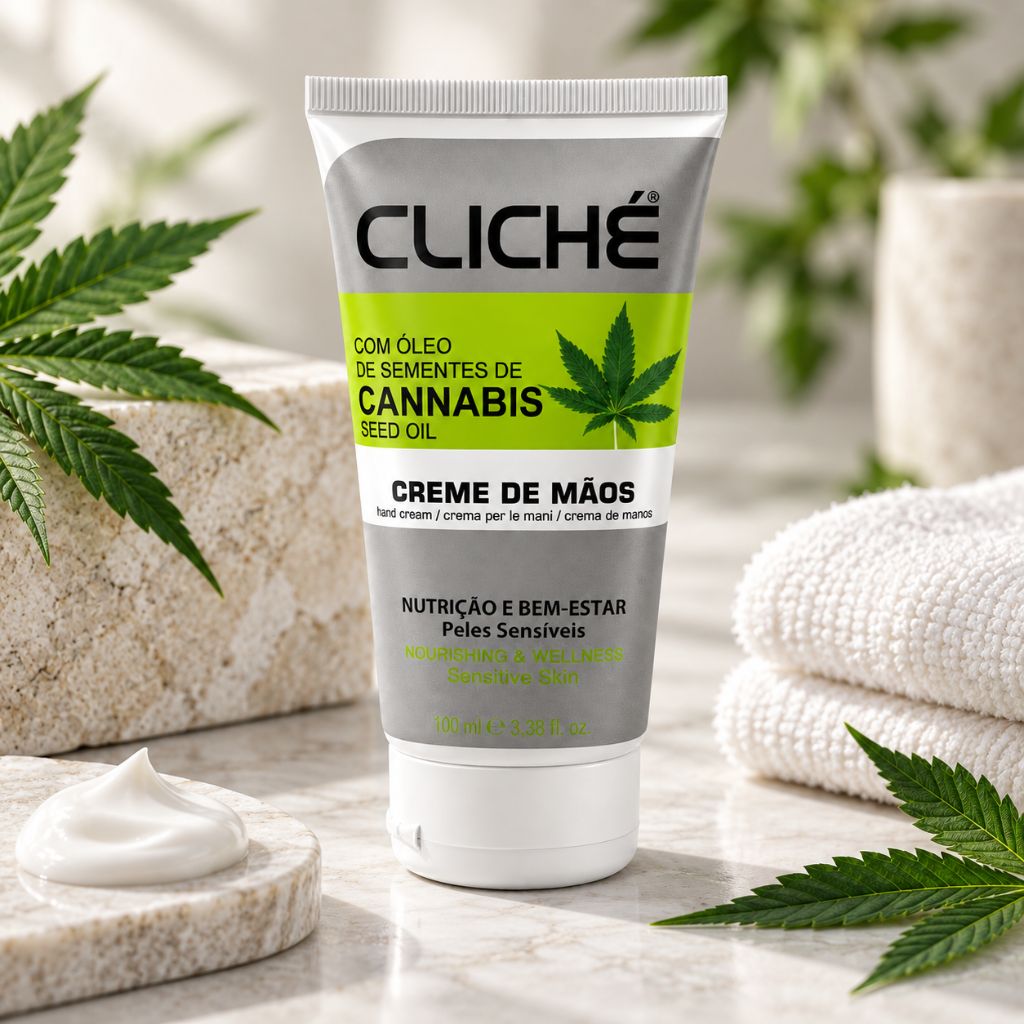 Creme de Mãos Cliché com Óleo de Sementes de Cannabis 100 ml