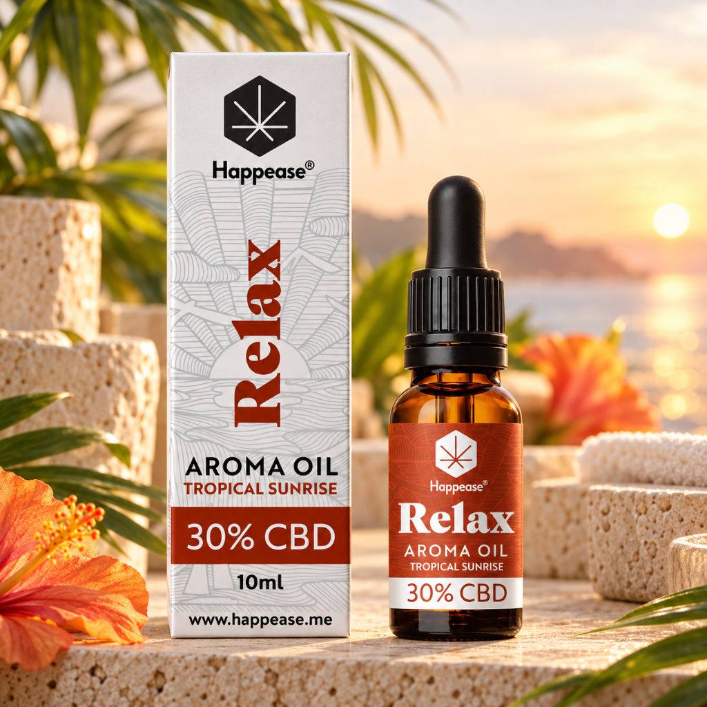 Happease® Silver Line CBD Oil RELAX Tropical Sunrise 30%