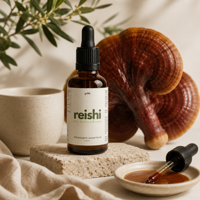 Tintura de Reishi Gribb Extrato Duplo de Ganoderma lucidum Biológico