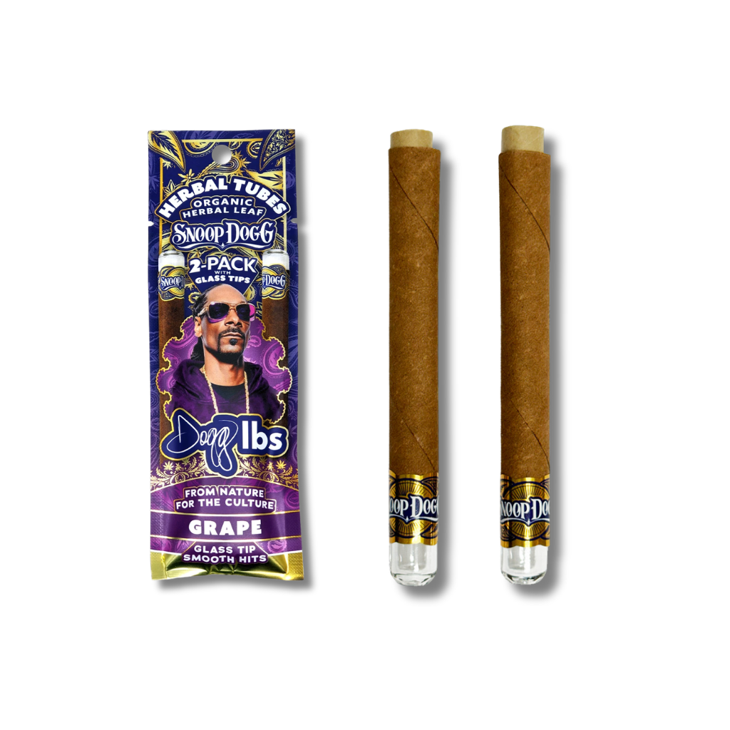 Dogg Lbs Snoop Dogg Herbal Tubes 2-Pack com Filtros de Vidro