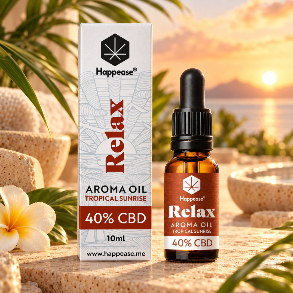 Happease® Silver Line CBD Oil RELAX Tropical Sunrise 40%