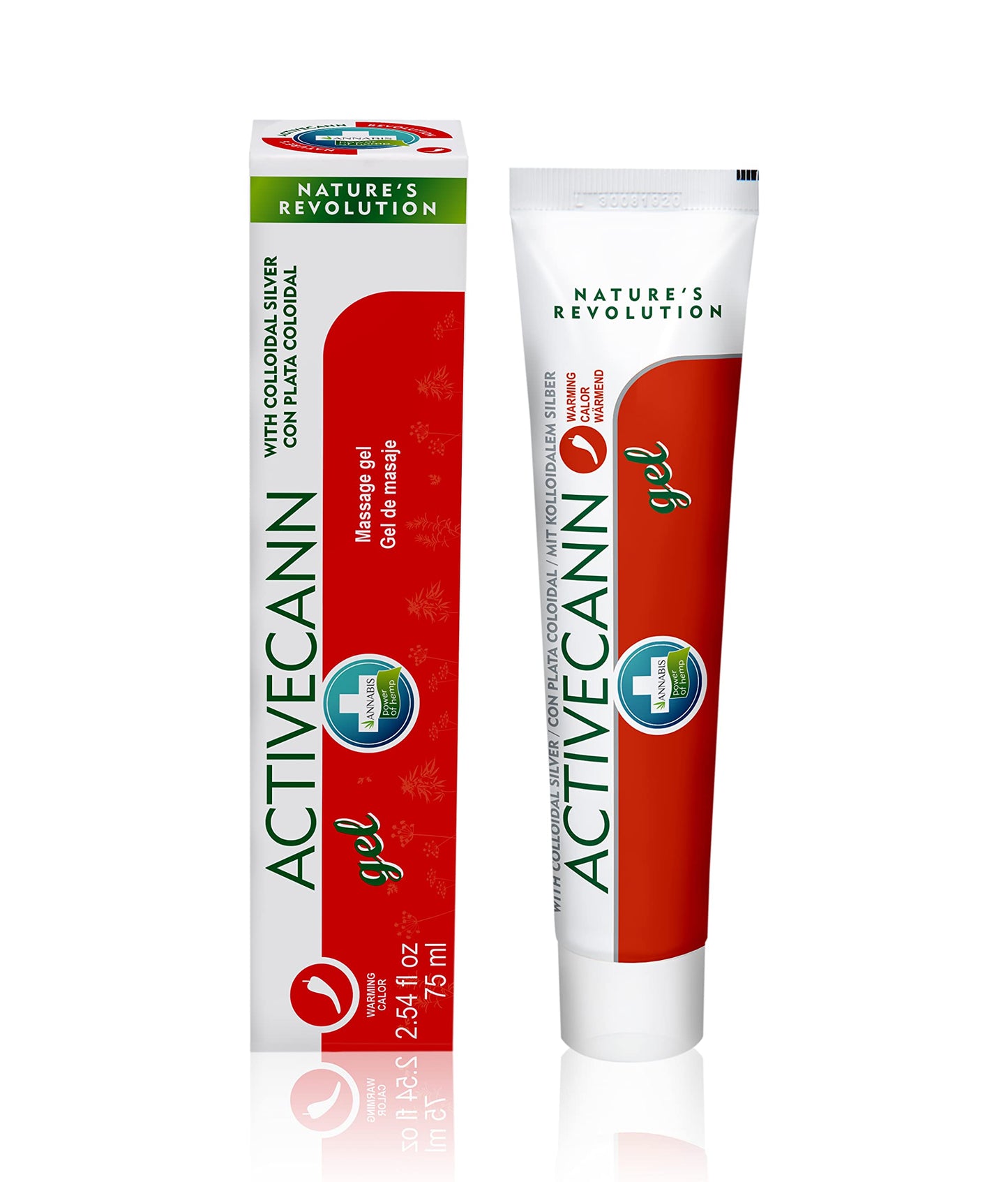 Gel de massagem quente Vegan de Cânhamo Annabis Arthrocann- 75ml