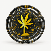 Cinzeiro de Vidro Tropical Bud Amarelo