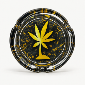 Cinzeiro de Vidro Tropical Bud Amarelo