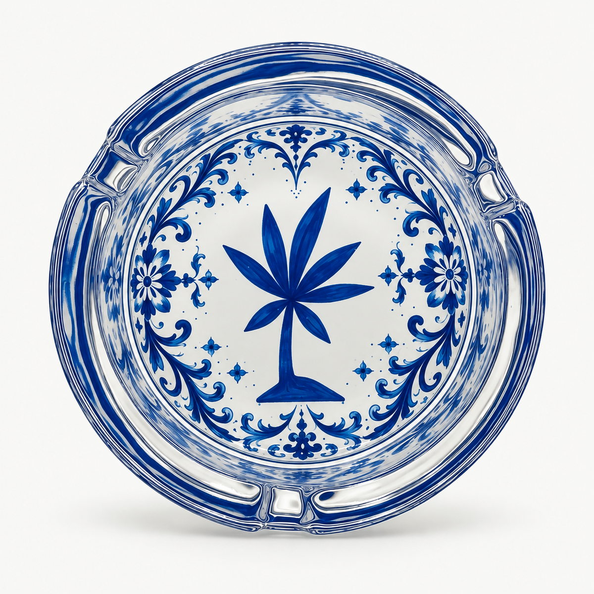 Cinzeiro de Vidro Tropical Bud – Portuguese Tiles