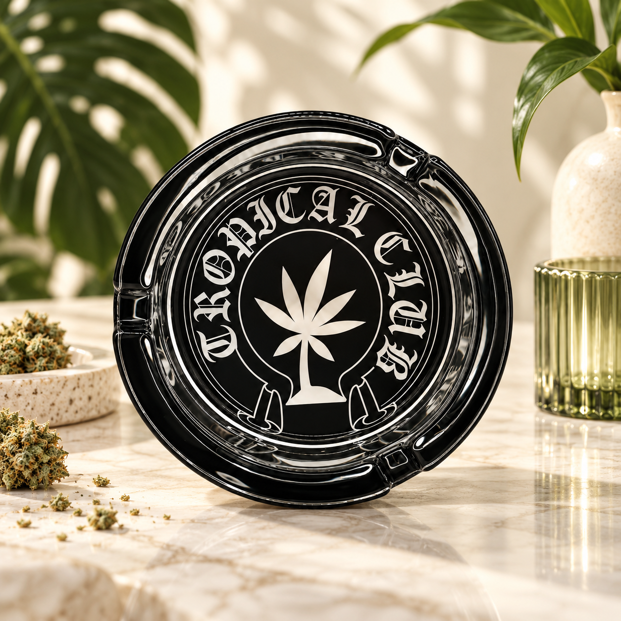 Cinzeiro de Vidro Tropical Club