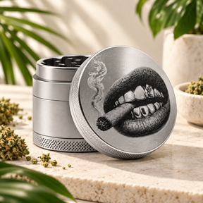 Grinder de Alumínio Tropical Bud – Smoker Lips