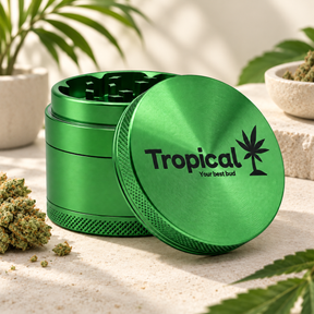Grinder de Alumínio Tropical Bud Verde