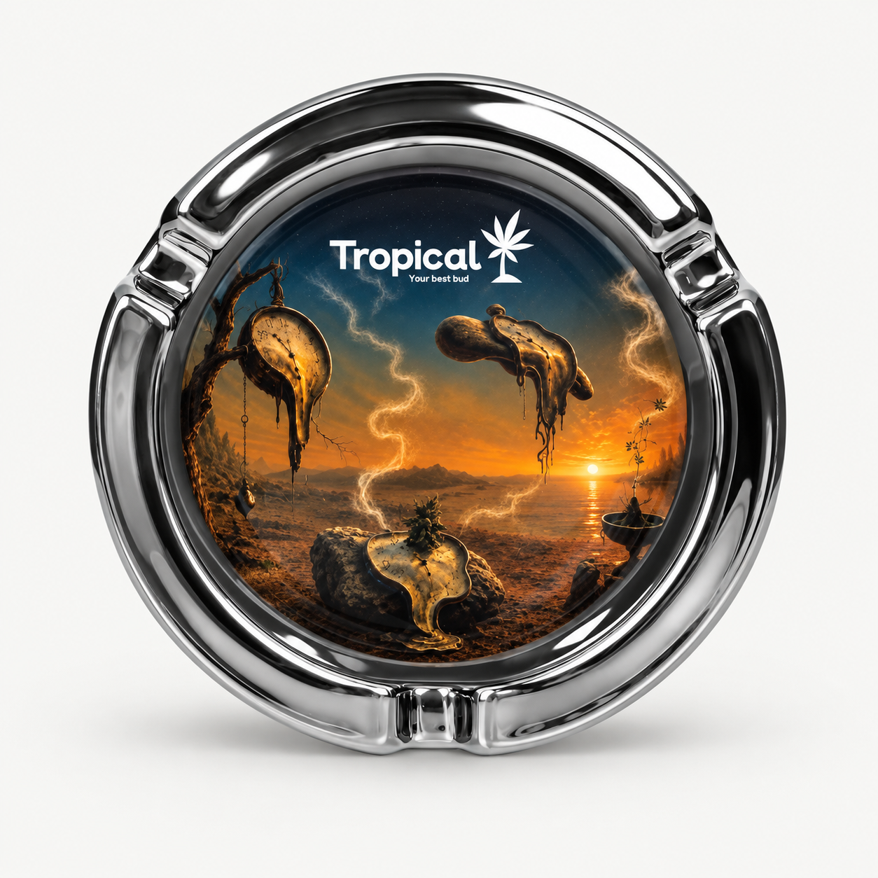 Cinzeiro de Vidro Tropical Bud Melting Time