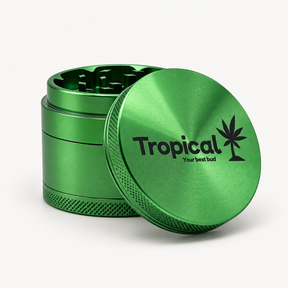 Grinder de Alumínio Tropical Bud Verde