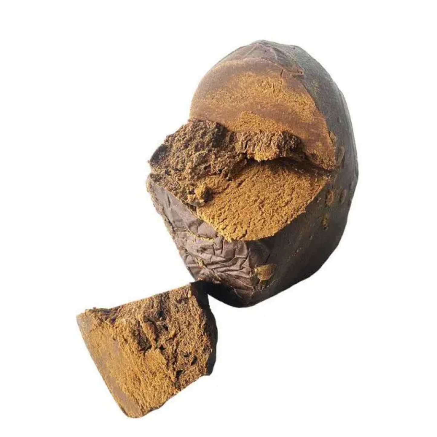 Afghan CBD Hashish 2G resina cor caramelo suave e maleável com aroma intenso.