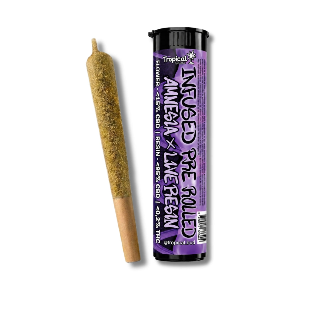 Pre-Rolled Infusão CBD + Extrato CBD Live Resin Tropical Bud®