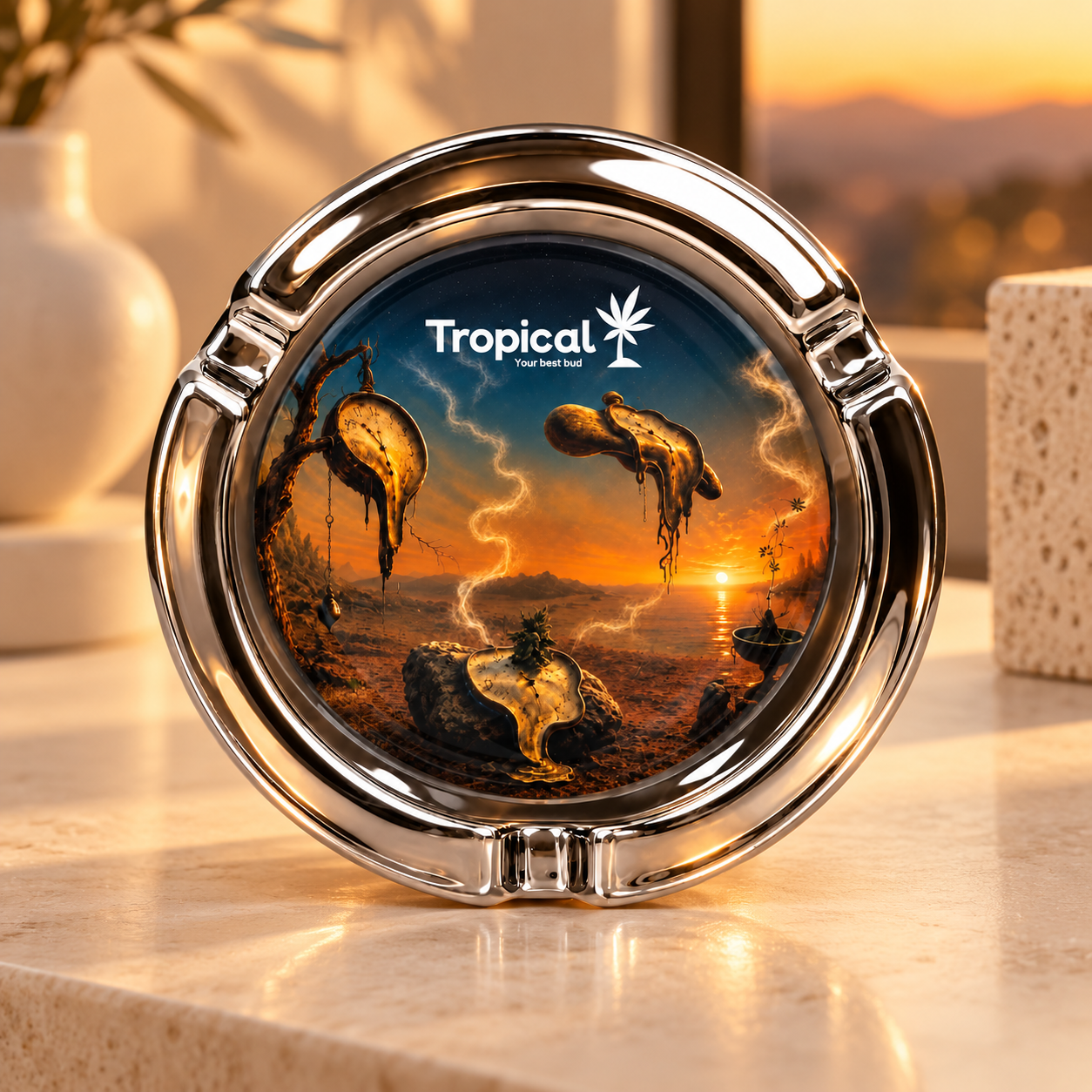 Cinzeiro de Vidro Tropical Bud Melting Time