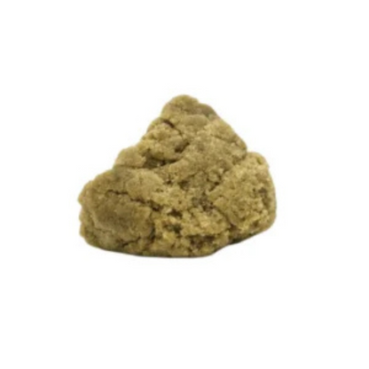 Dry Sift CBD 2G resina amarelada de textura densa obtida por peneiração a seco.