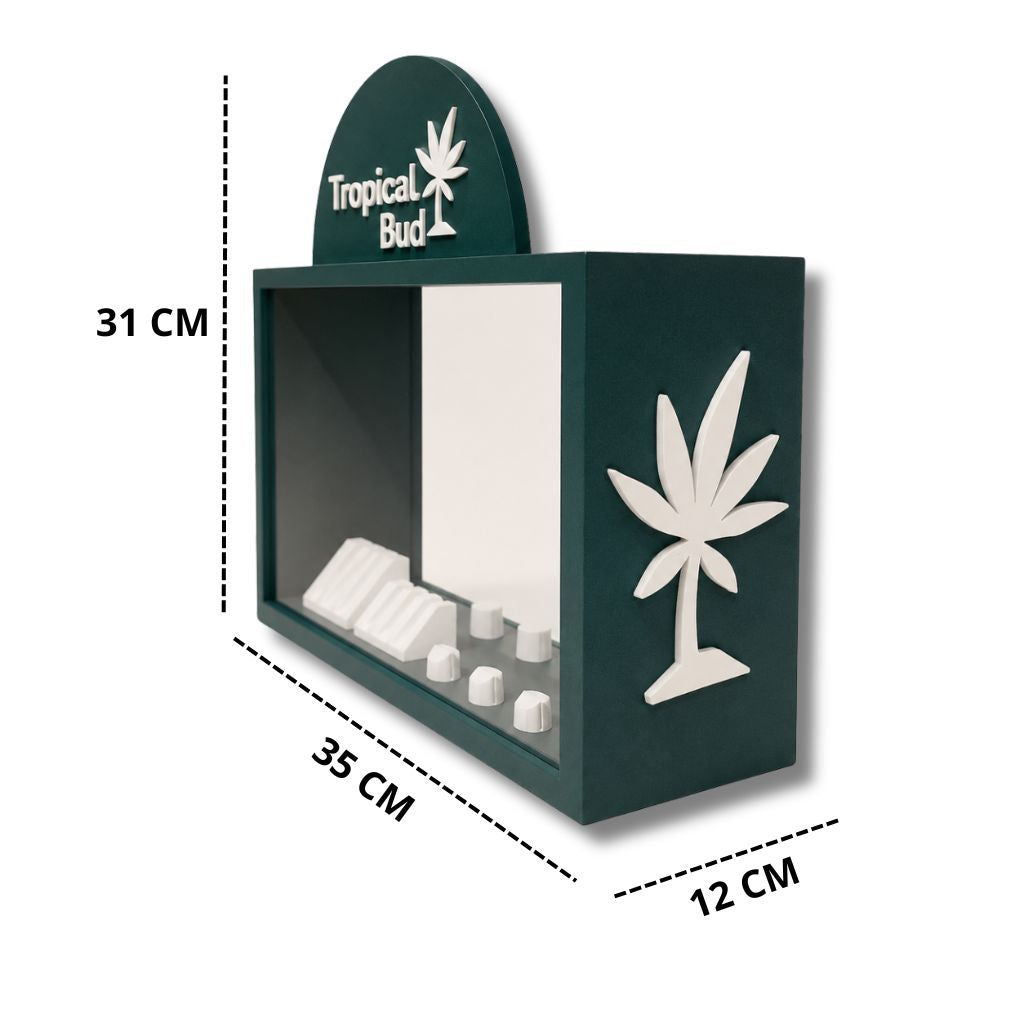 Expositor Tropical Bud para Flores e Pre-Rolls