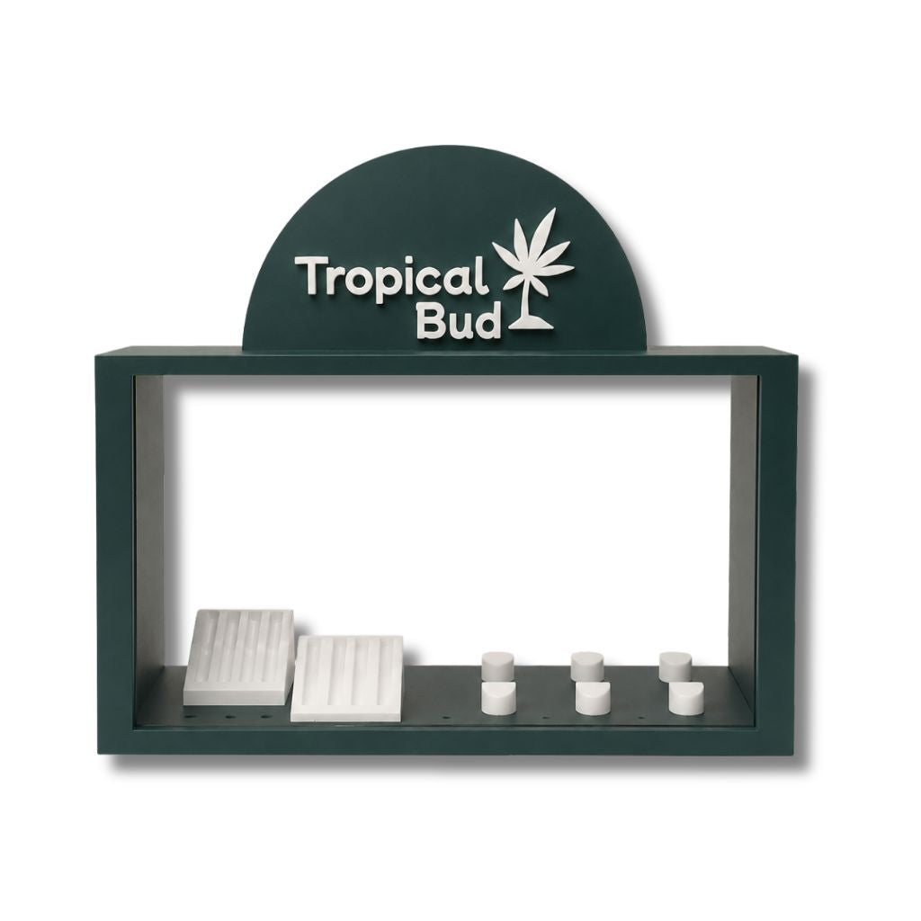 Expositor Tropical Bud para Flores e Pre-Rolls