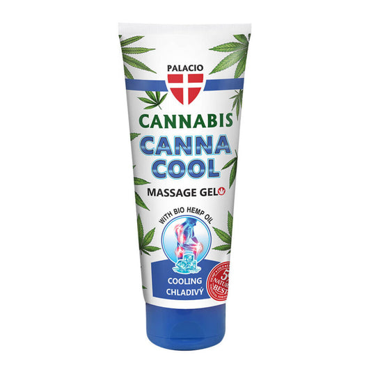 Gel de Massagem Frio de Cânhamo Palacio Canna Cool 200ml com efeito refrescante para uso externo.