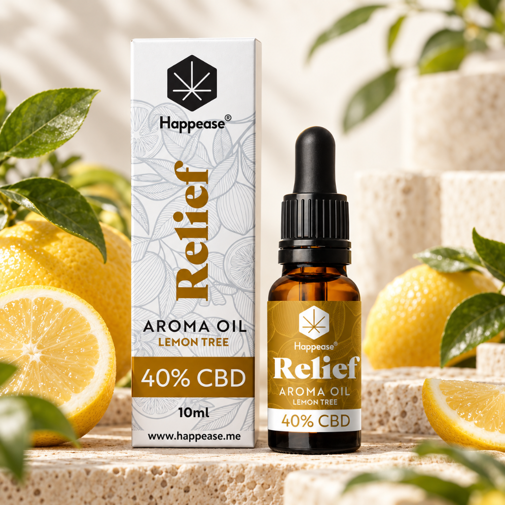 Happease® Silver Line CBD Oil RELIEF Lemon Tree 40%