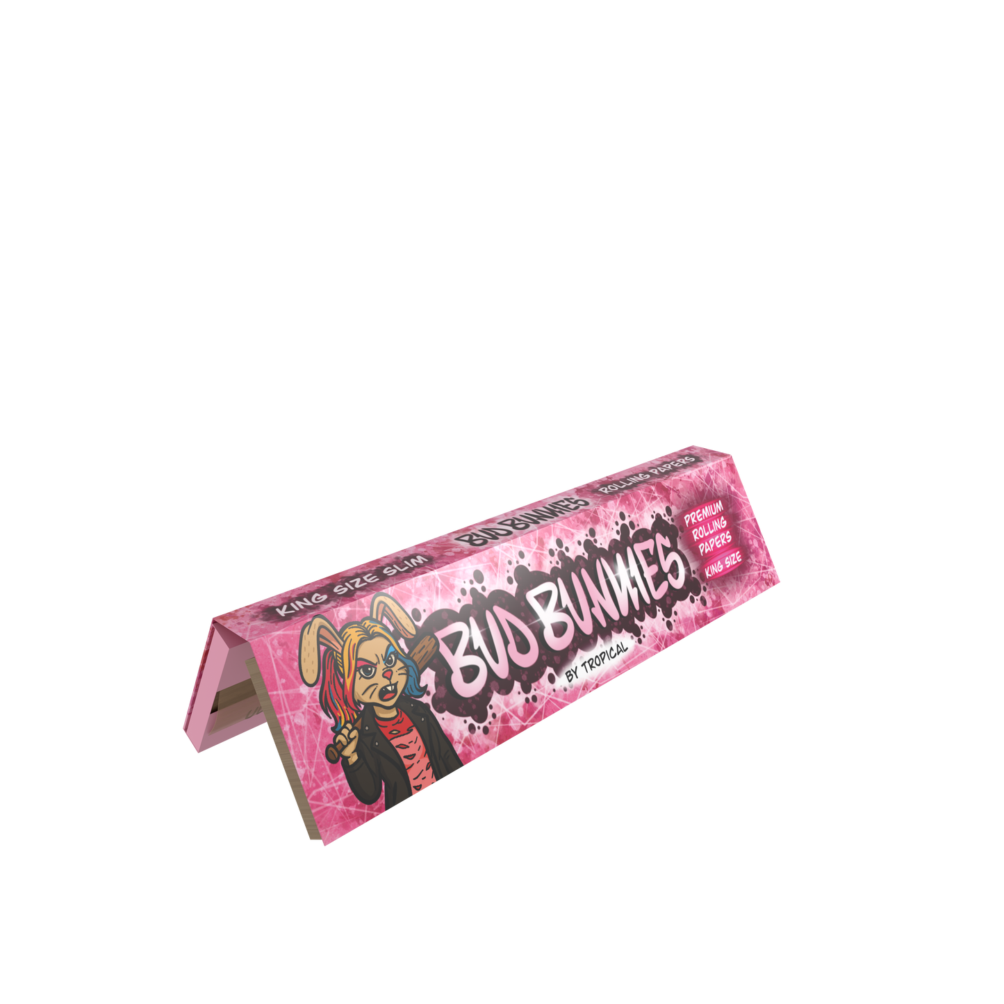 Kit de Mortalhas + Filtros Bud Bunnies By Tropical Bud, a estreia da marca no mundo das mortalhas com um design único e irreverente. Produzidas com papel natural e não branqueado, garantem uma queima suave e consistente. Disponíveis em quatro edições especiais: Breaking, Peaky, Snoop e Harley Bunnies, são perfeitas para quem gosta de qualidade e originalidade em cada detalhes