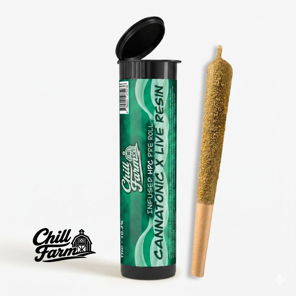 Pre-rolled de Infusão HPC + Extrato CBD Live Resin (London Pound Cake) Chill Farm®