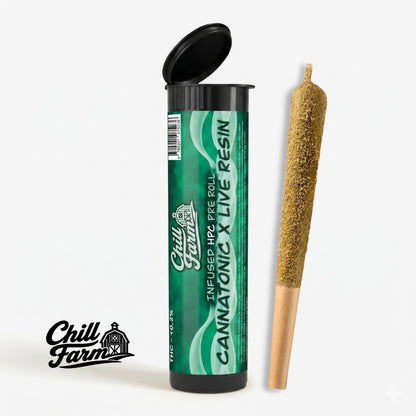 Pre-rolled de Infusão HPC + Extrato CBD Live Resin (London Pound Cake) Chill Farm®