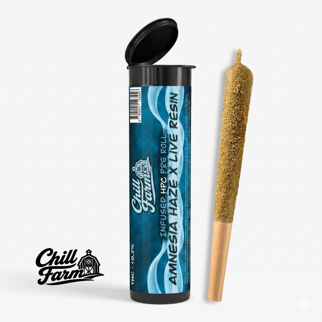 Pre-rolled de Infusão HPC + Extrato CBD Live Resin (London Pound Cake) Chill Farm®