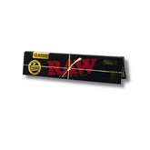 Mortalhas RAW Black King Size Slim Ultra Finas com 32 Folhas