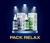Pack Calma & Conforto Tropical Bud com dois óleos de CBD derivados de cânhamo industrial certificado (<0,2% THC).