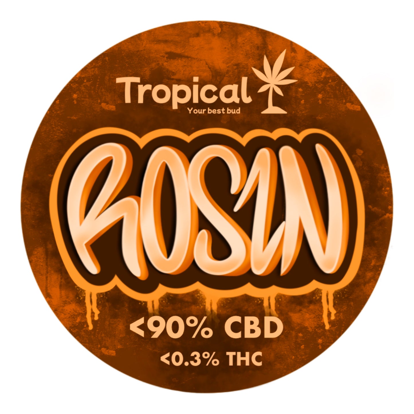 Rosin 90% CBD Extrato Premium