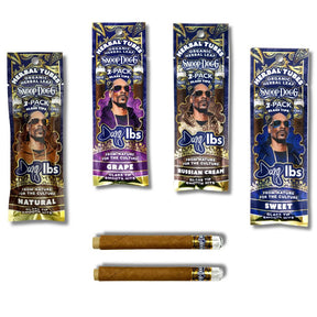Dogg Lbs Snoop Dogg Herbal Tubes 2-Pack com Filtros de Vidro