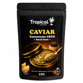 Kit Flores CBD e HPC – Popcorn 10g + Caviar CRYO 15g + Mortalhas, Joint e Isqueiro
