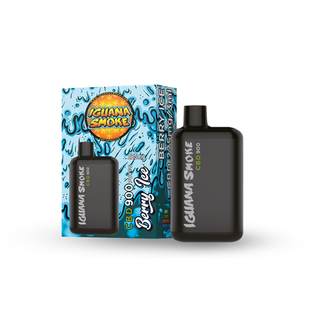 CBD Vape Iguana Smoke Berry Ice Vape Descartável 225 mg