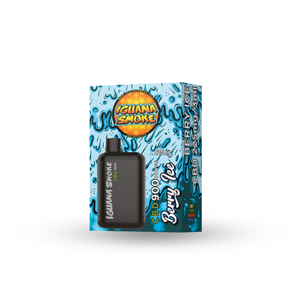 CBD Vape Iguana Smoke Berry Ice Vape Descartável 225 mg