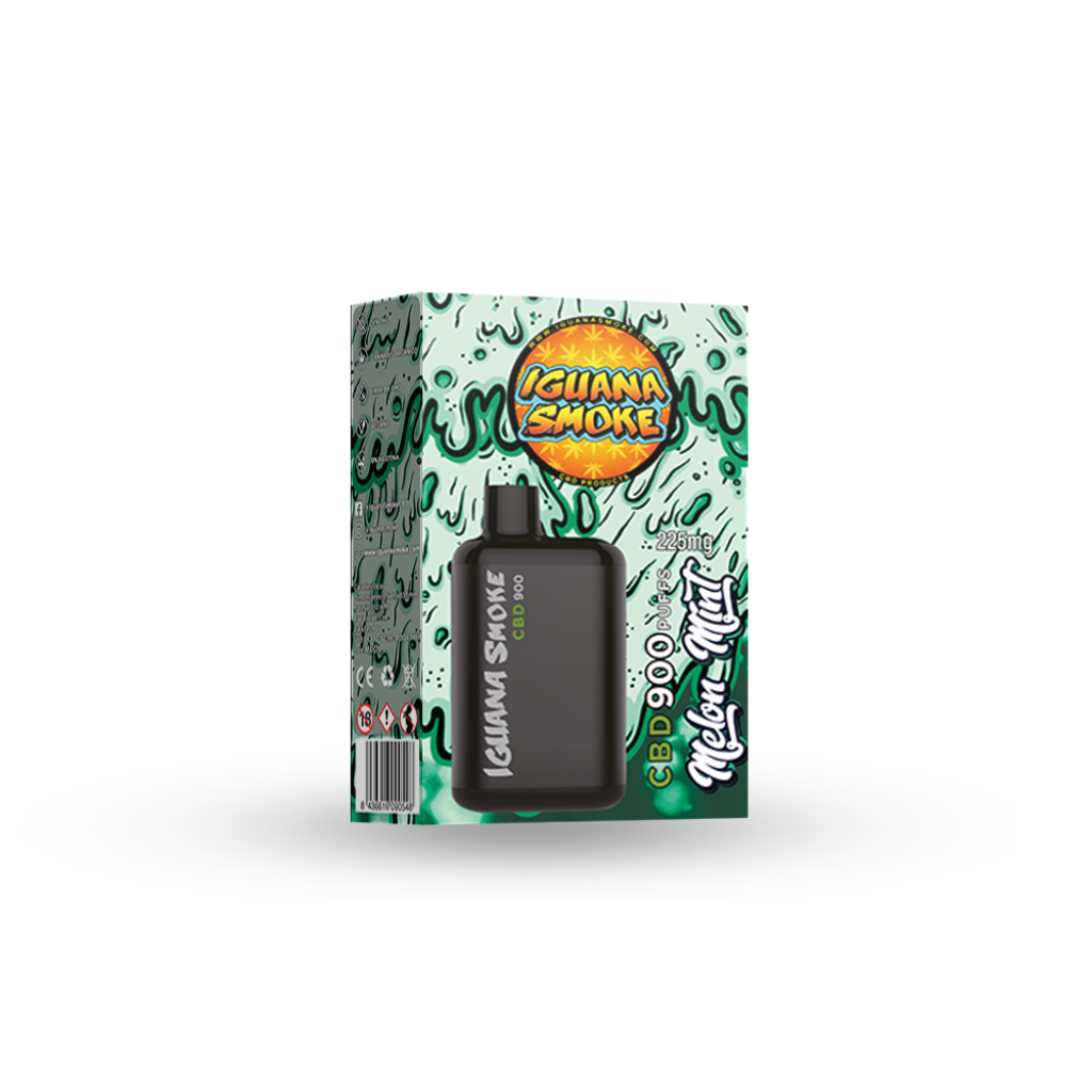 CBD Vape Iguana Smoke Melon Mint Vape Descartável 225 mg