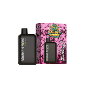 CBD Vape Iguana Smoke Strawberry Vape Descartável 225 mg
