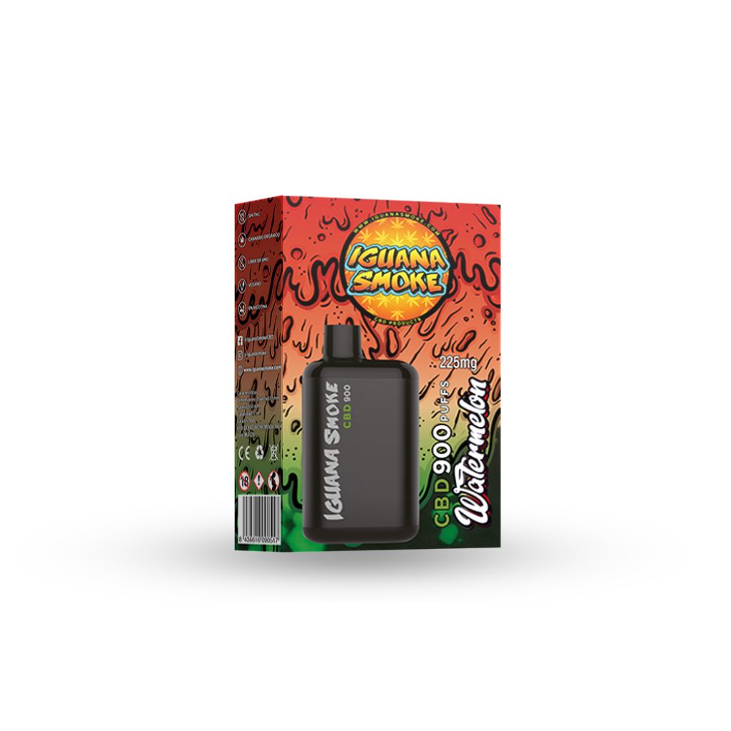 CBD Vape Iguana Smoke Watermelon Vape Descartável 225 mg
