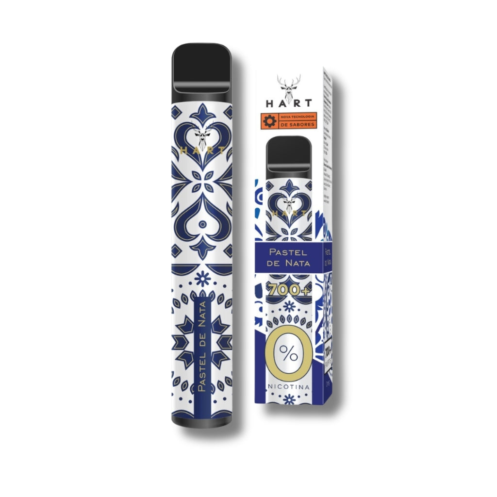 Vape Hart 0% Nicotina Pastel de Nata Cigarro Eletrónico Descartável | +700 Puffs