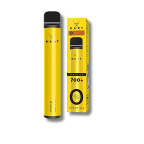 Vape Hart 0% Nicotina Peach Ice Cigarro Eletrónico Descartável | +700 Puffs