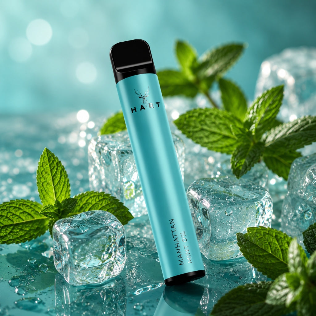Vape Hart 0% Nicotina Manhattan Mint Cigarro Eletrónico Descartável | +700 Puffs