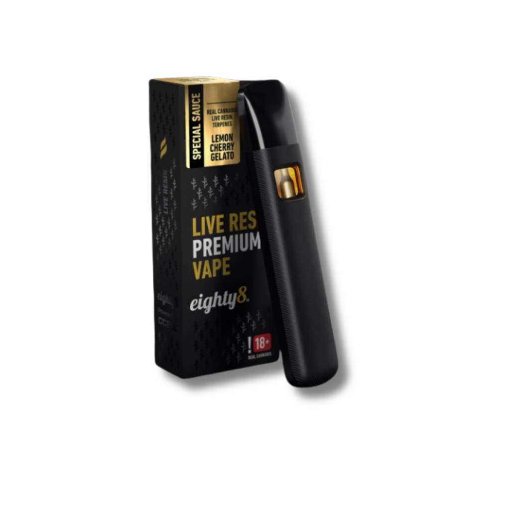 Vape CBD Eighty8 Lemon Cherry Gelato Live Resin 0.5ml