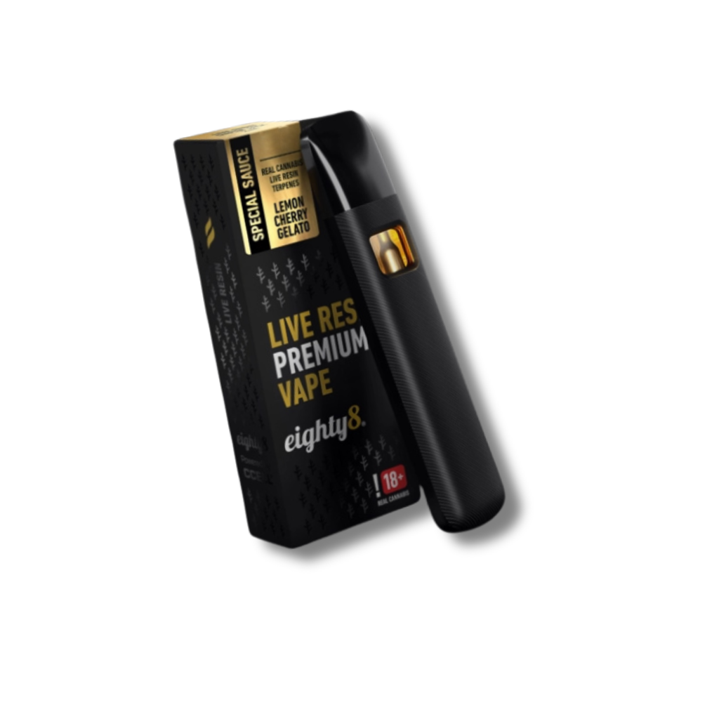 Vape CBD Eighty8 Lemon Cherry Gelato Live Resin 0.5ml