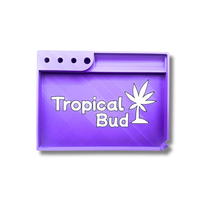 Kit Tropical Bud Yabuleiro + Porta Isqueiro + Tubo + Grinder + Isqueiro + Mortalha