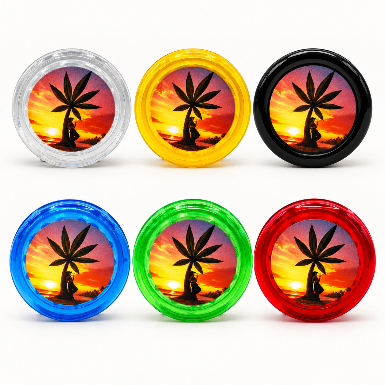 Grinder de Plástico Tropical Bud Sunset